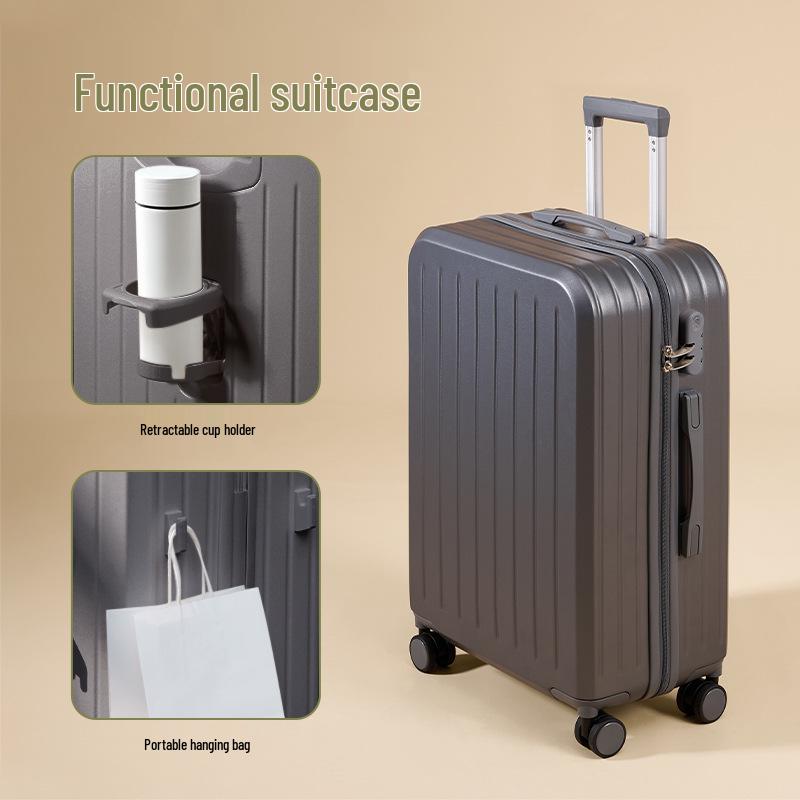 20-Inch Leather Suitcase Trolley - Durable Carry-On Luggage for Men & Women, 24-28 Inch Available