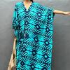 V-neck Beach Cover Up  Batsleeve Long Dress Swimsuit Loose Vacation Sun Protection Shirt