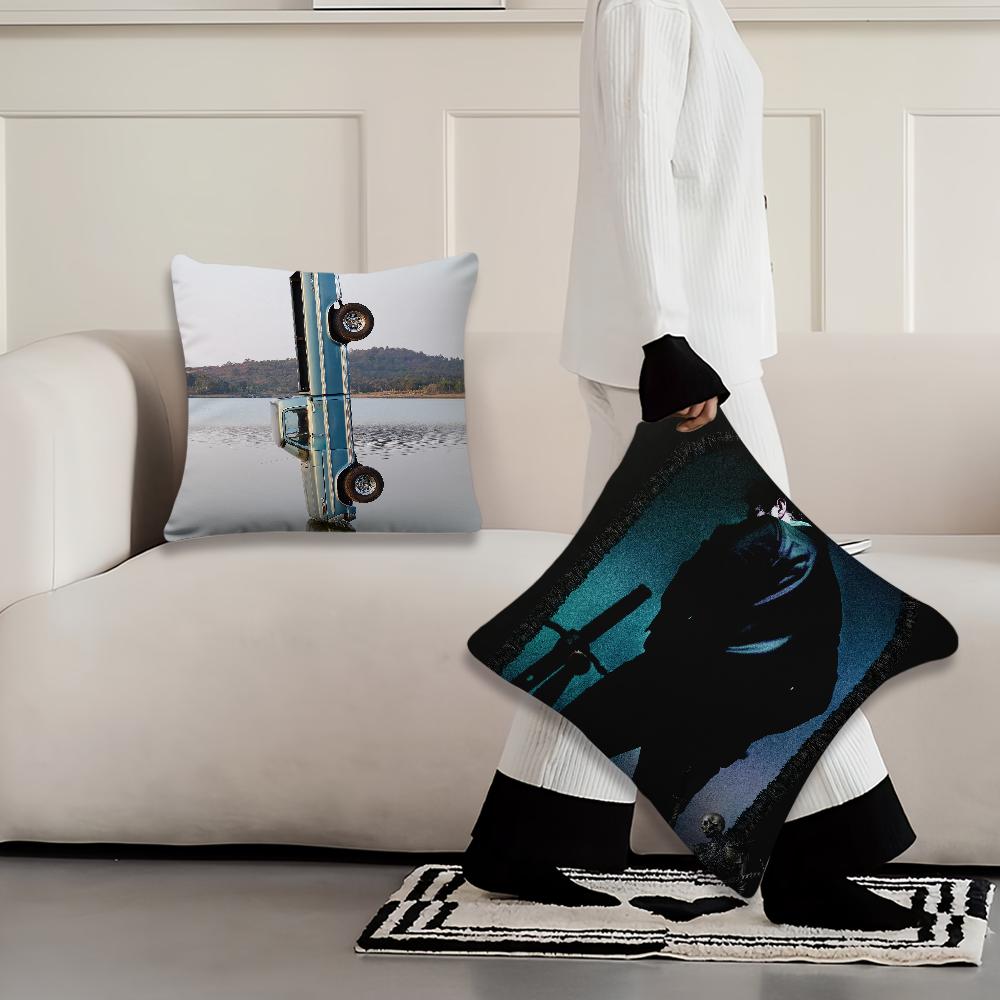 P-Post M-Malone F-1 Trillion Pillow Case Home Sofa Living Room Office Shop Cover Printing Comfort Decoration Nordic Simplicity