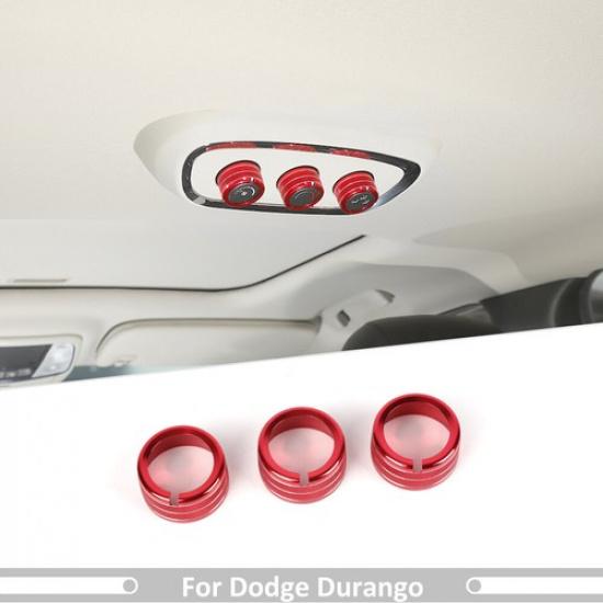 Rear AC Air Conditioner Vent Button Knob Cover Trim Ring For Dodge Durango 2011+