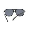 Vintage Double Bridge Black Sunglasses Women Oversized Square Frame Luxury Shades Sun Glasses Female Pilot Eyewear