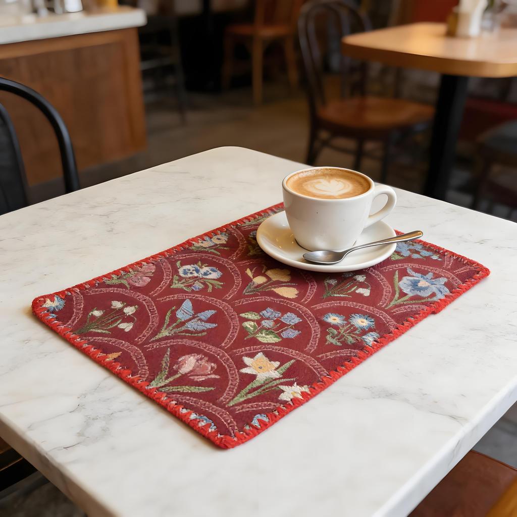 Cotton Linen Table Mats 12 x 18 Inch Washable Durable Easy Clean for Dining Table Kitchen Home Party Festival Decor Rectangular Farmhouse Placemats
