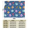 Bumble Nums Space Birthday Blankets Super Simples Airplane Flannel Throw Blanket For Couch Chair Sofa Bed Soft Warm Bedspread