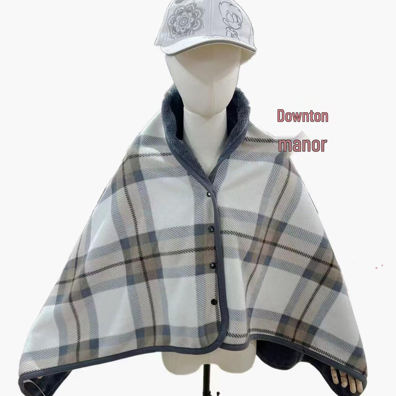 

Утолщенный клетчатый фланелевый плед-шаль для офиса 80x130cm (approx. 460g)