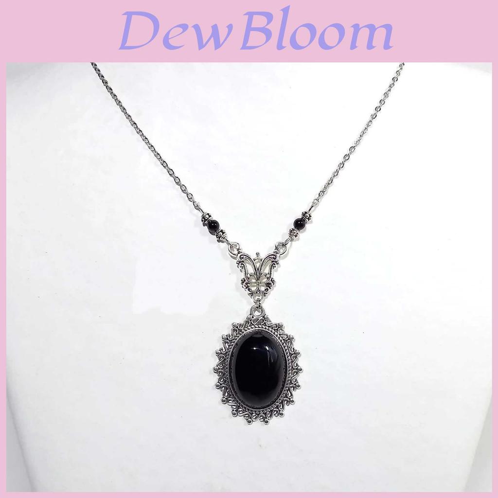 Gothic Geometric Necklace With Star Pendant And Pearl Chain For Women And Men