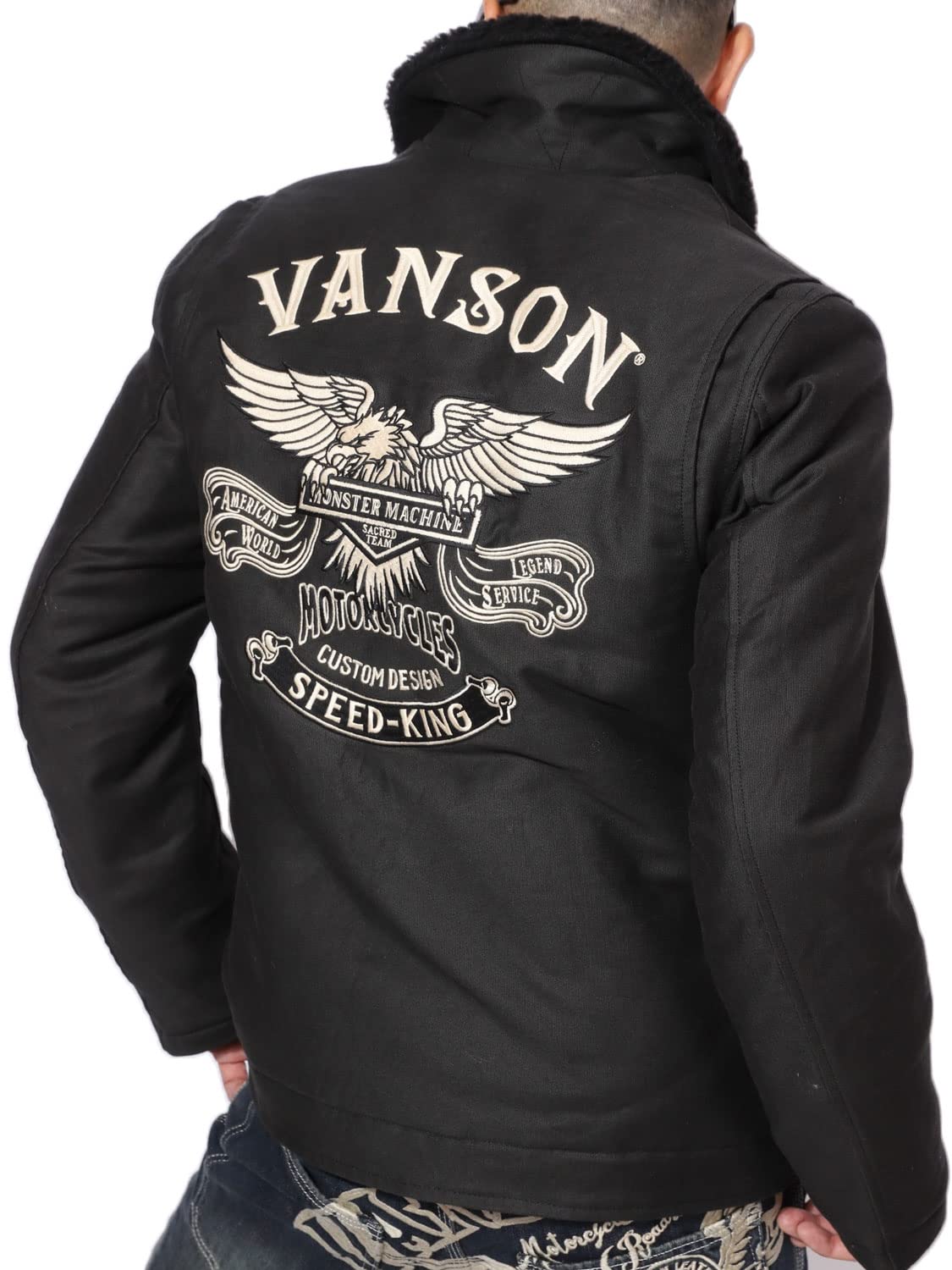 

Емблема орла Куртка-палуба Вишивка Мілітарі Чорний XL [Banson] N-1 NVJK-2210 чорний