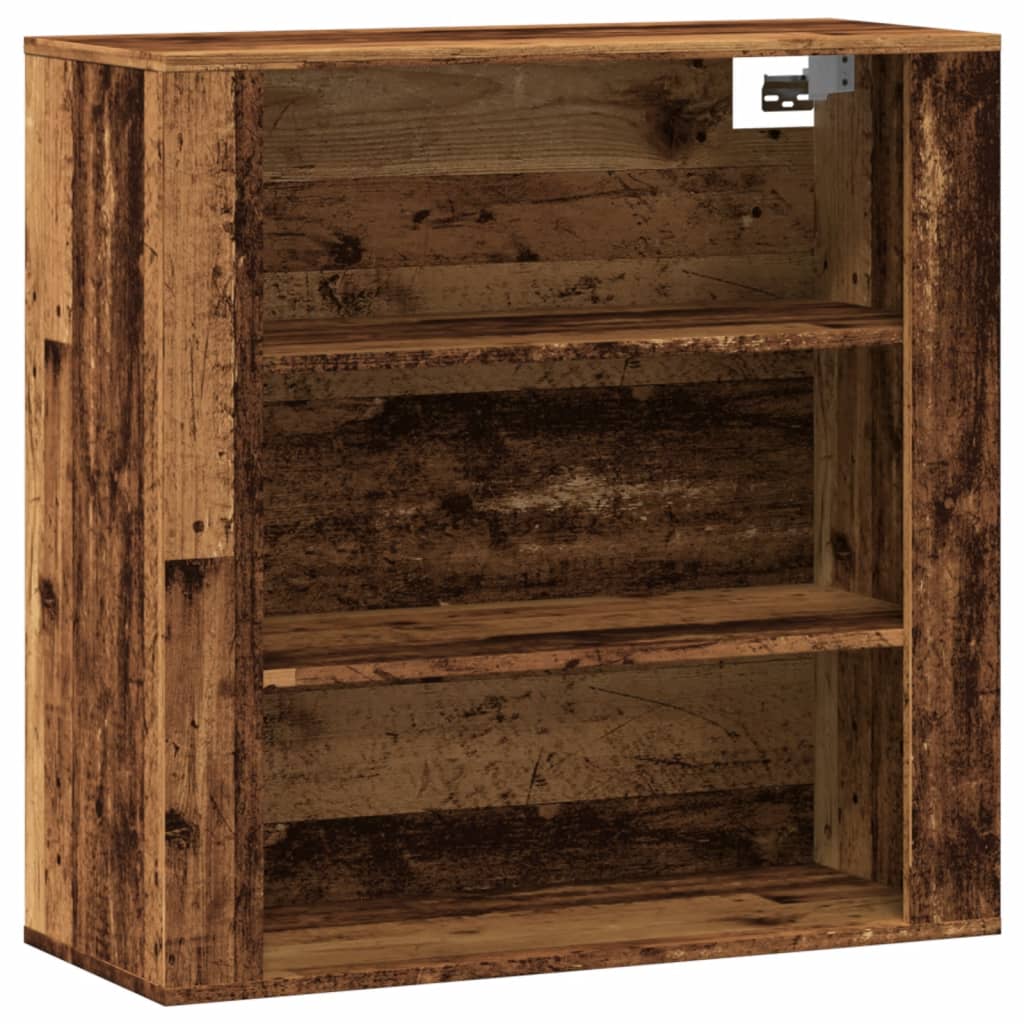 Vidaxl Wandregal, Altes Holz, 80X33X80 Cm