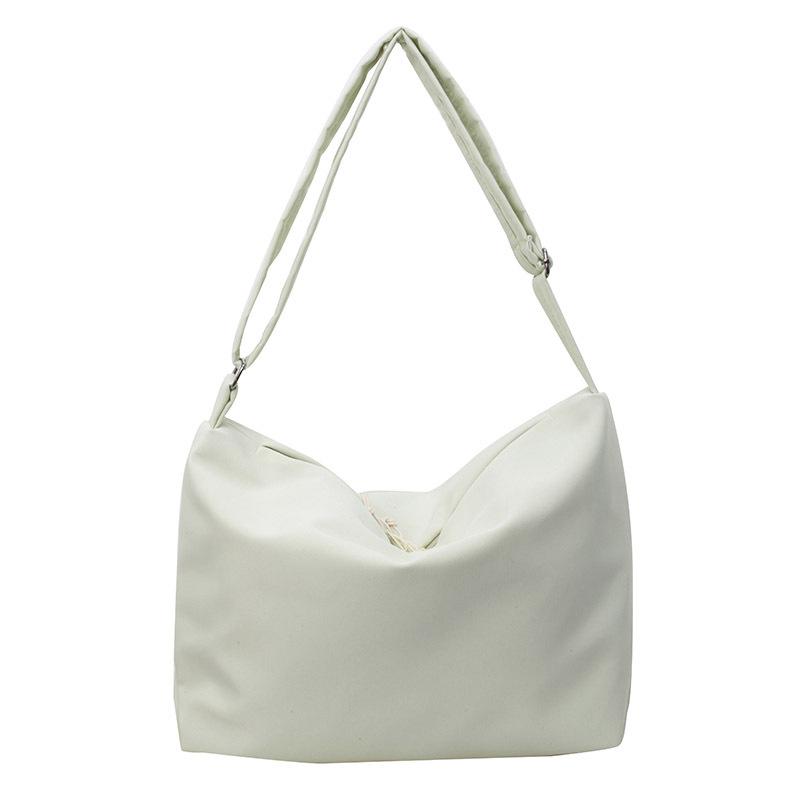 Crossbody Women's Bag Customization Solid Color Simple Casual Versatile Large Capacity Shoulder Crossbody Bag College Student Class Tote Bag