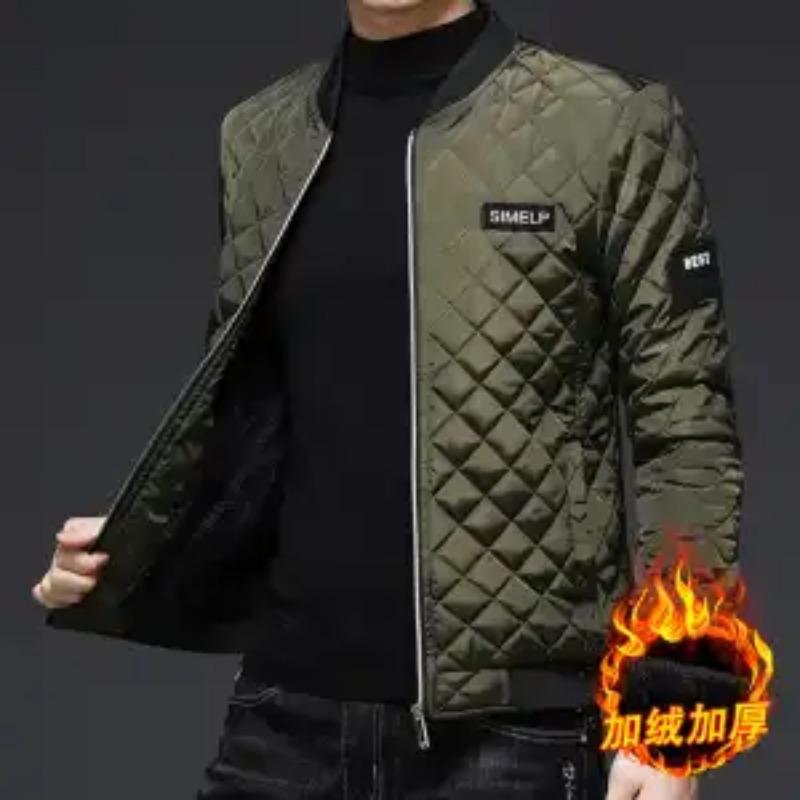 Down Cotton Jacket Autumn Winter Men's Parkas Cotton Jacket Clothing Plus Velvet