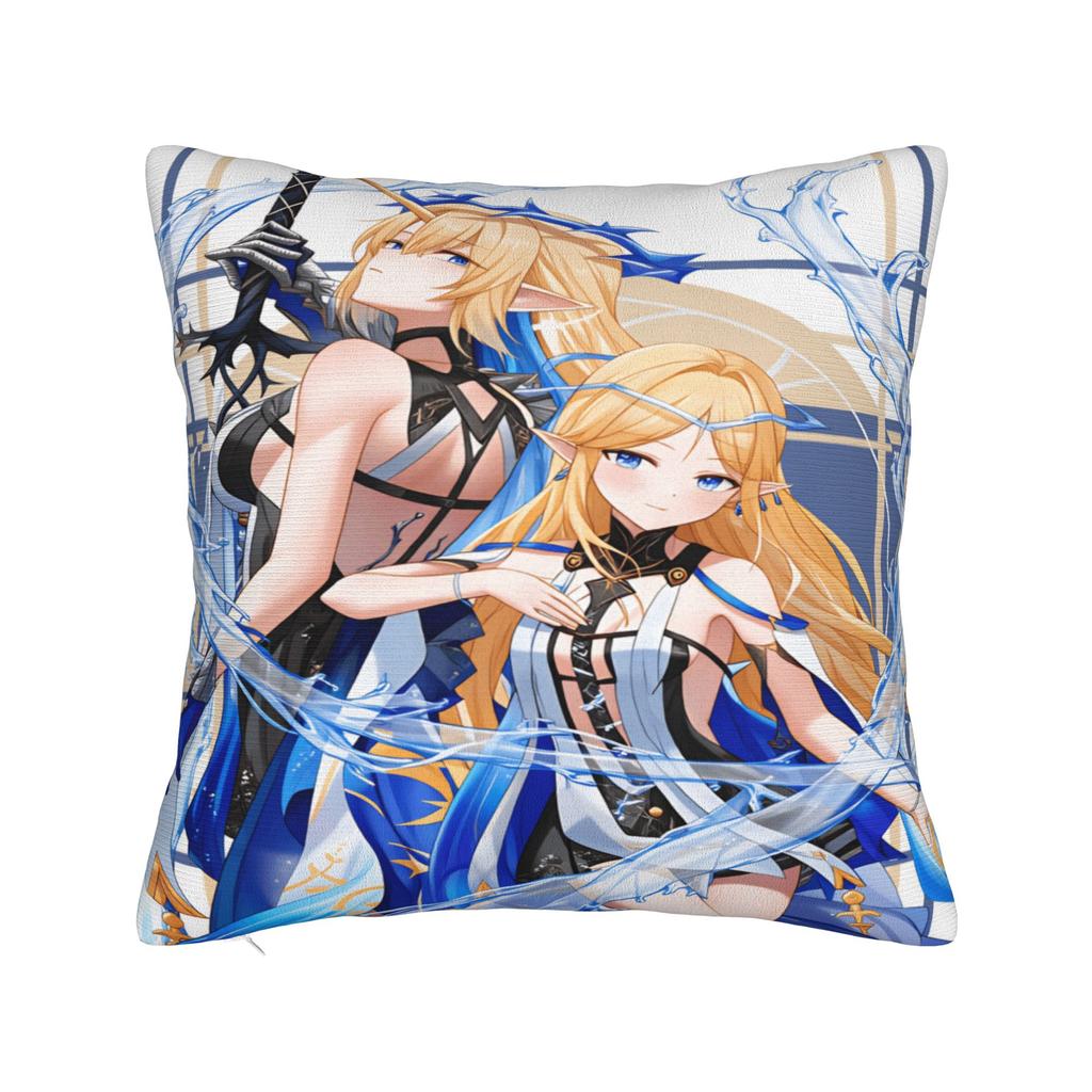 Pillow Case Wuthering Waves Game Soft Pillow Cover For Living Room Bed Chair Vintage Pillowcases