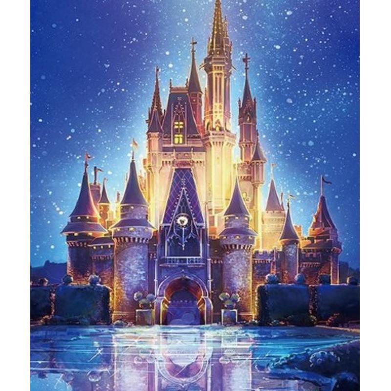 Diamantmalerei Tier Volldiamant Rund/Quadrat Tier 3D Diamant Blume Stickerei Strass Bild Diamant Mosaik Geschenk Schloss Gebäude