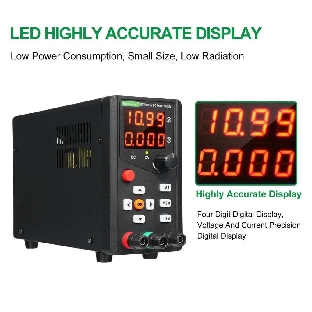 60V 5A DC Power Supply Adjustable Digit Display Mini Laboratory Power Supplies Voltage Regulator Repair