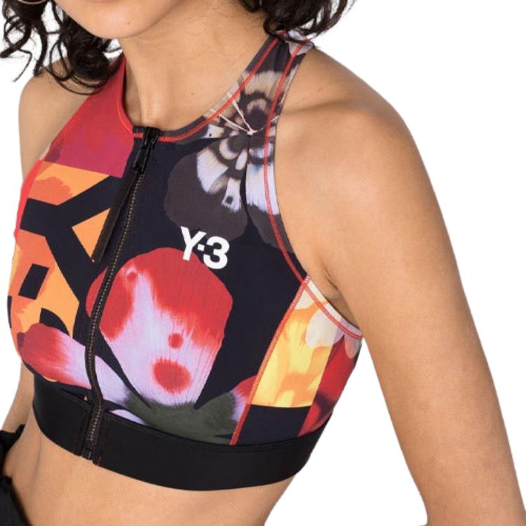Y-3 FW21 Logo Spliced Bra Women underwear Red GT5230