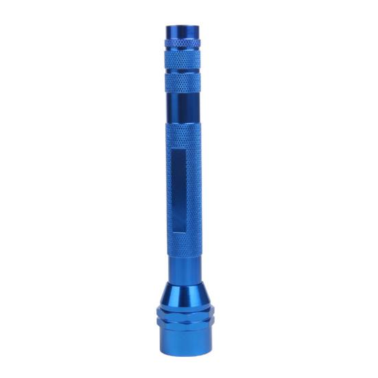 LED Flashlight with Telescoping Magnetic Pickup Tool Outdoor Camping Hiking Car Repair Emergency Handheld Flash Lamp with Extendable Magnet Stick