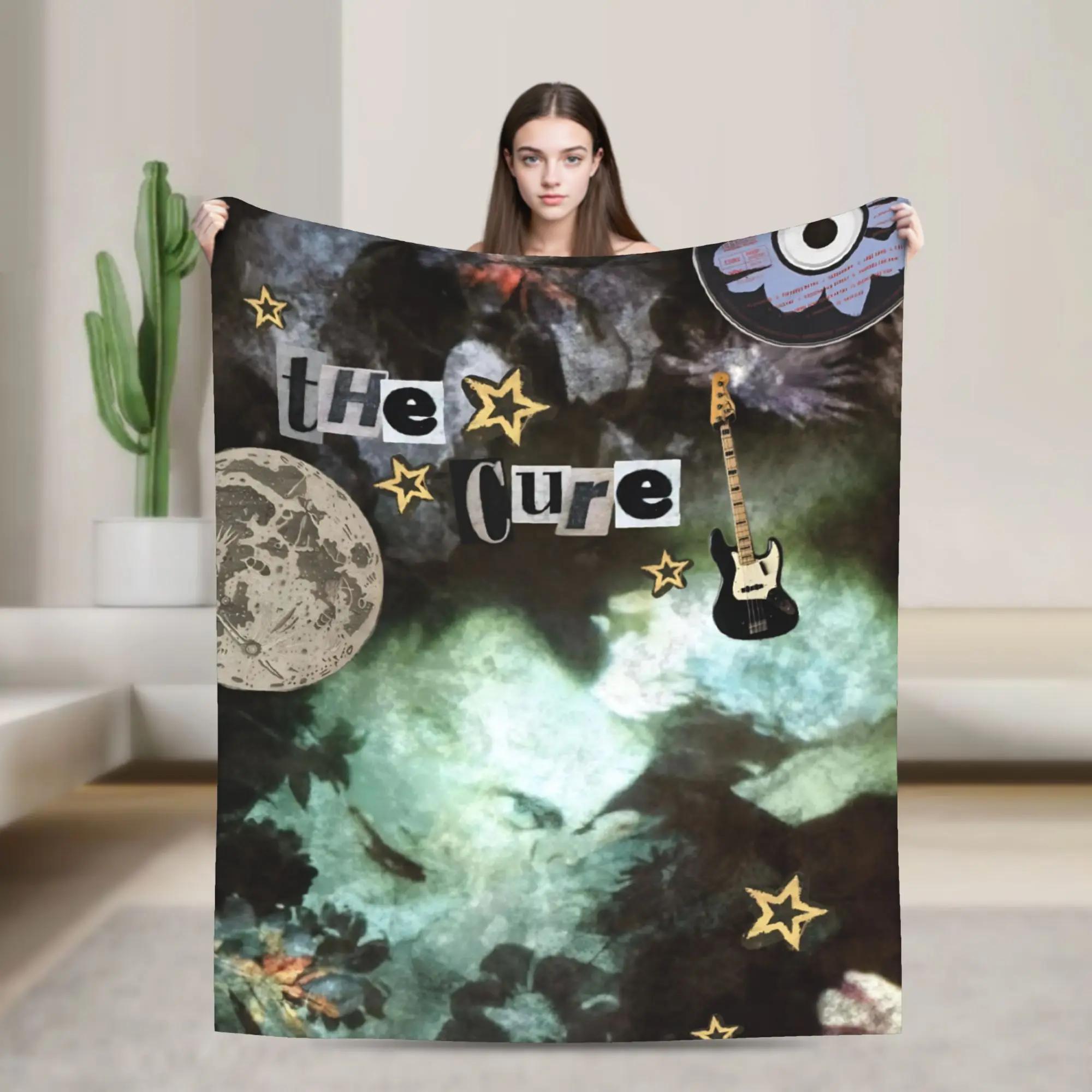 

THE CURE Band Flannel Blanket Super Warm Throw for Home Decor Soft Fluffy Bedspread Sofa or Bed Cover 40x50inch 101x127cm