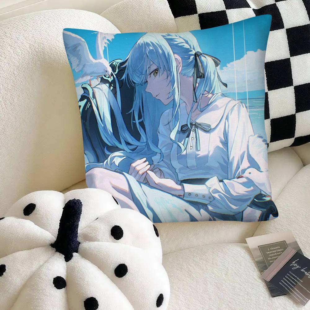 Togawa Sakiko Ave Mujica Band BanG Dream Pillow Case Square Pillow Bedroom Sofa Leisure Comfort Cushion Car Home Decoration