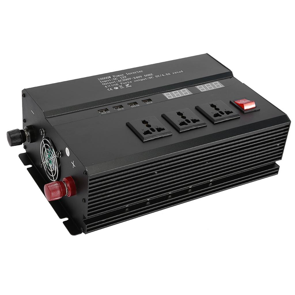 Aluminum Alloy Voltage Inverter Converter High Power Correction Sine Waves for Car Truck 12V to