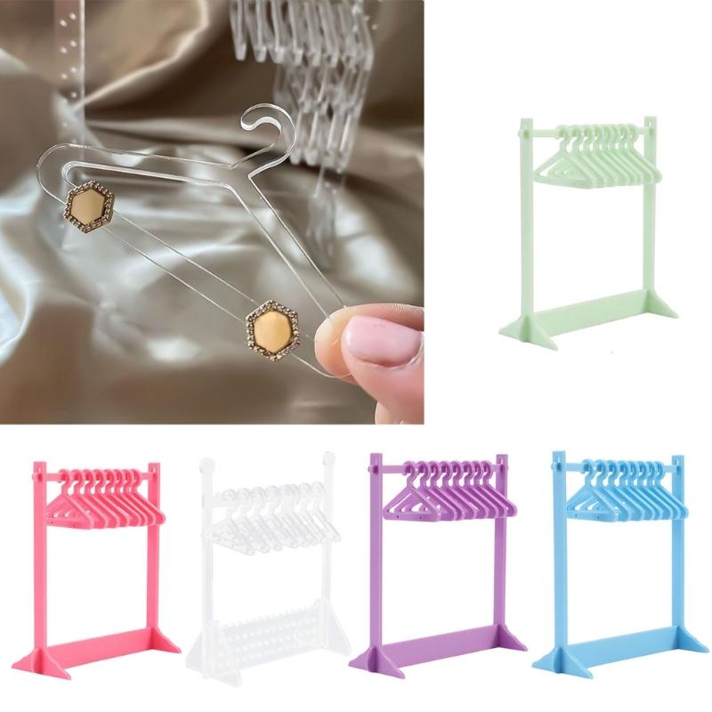 Acrylic Single-layer Earrings Holder Jewelry Display Stand Necklace Jewelry Show Bracket Earring Organizer Stand Durable