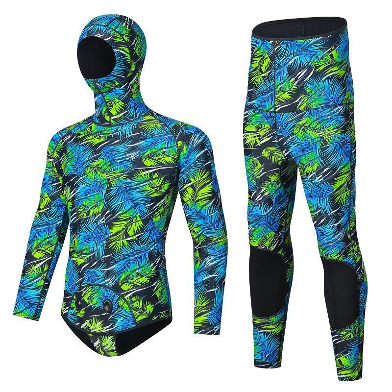 "3mm Long Sleeve Diving Suit - Warm, Elastic & Jellyfish-Resistant for Snorkeling, Surfing, & Fishing"
