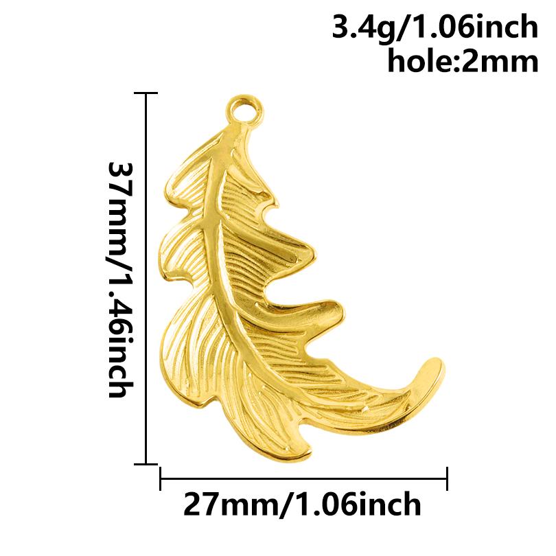 6pcs Assorted Leaf Fish Mushroom Plant Animal Pendant Enamel Charm Stainless Steel Charms For Jewelry Making Supplies DIY Craft