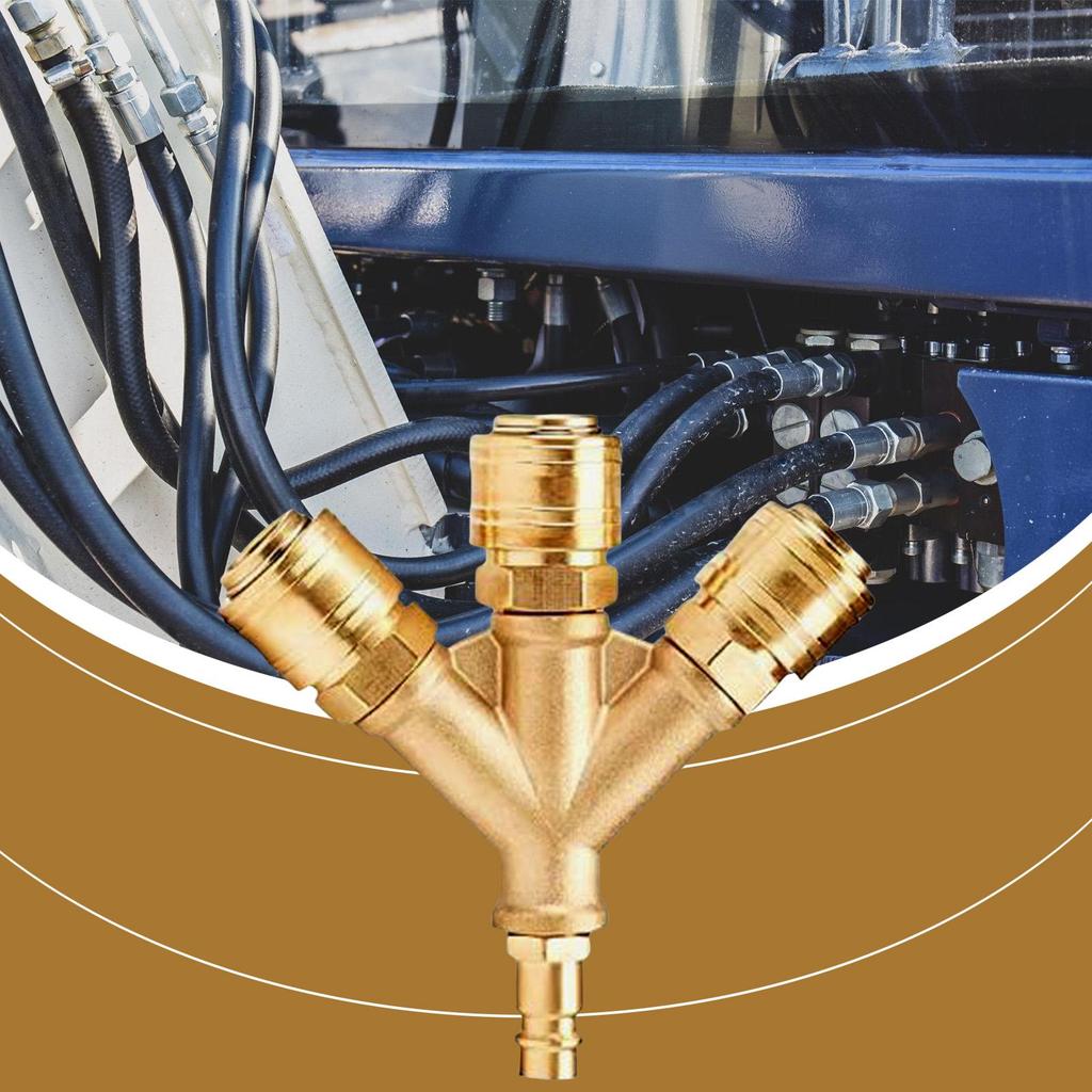 Compressed Air Distributor Triple Quick Release Compressed Air Coupling Compact Industrial Coupler Fittings Hose Accessories For
