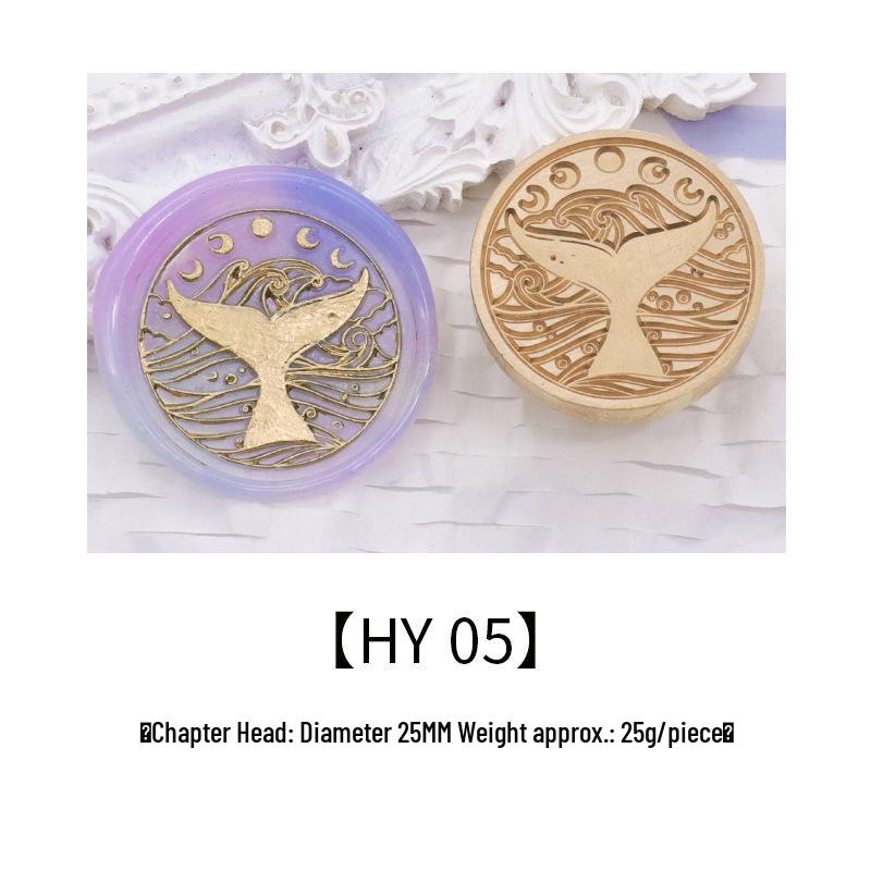 Ocean Series Wax Seal Stamp: Mermaid, Begonia, Whale
