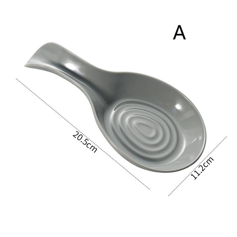 Spoon Rest Large Plastic Spoon Holder Heat-Resistant Cooking Spoon Rest Coffee Spoon Holder Dishwasher Safe Spoon Rest