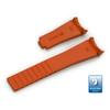 CASSIS Type RLX Rubber 001 Rubber Band for Fully Replacement Tool U6000001086020 Rolex, Waterproof, 20mm, Orange, Included,