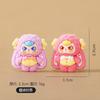 9pcs/Set Mini Baby Three Figure Toy Rabbit Figurine Desktop Decoration Model Ornaments Toys Boys Girls Christmas Gifts