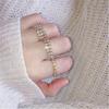 Ladies' Rhinestone Lady 3 Pieces Fashionable Ring Exquisite Elastic Combination Set