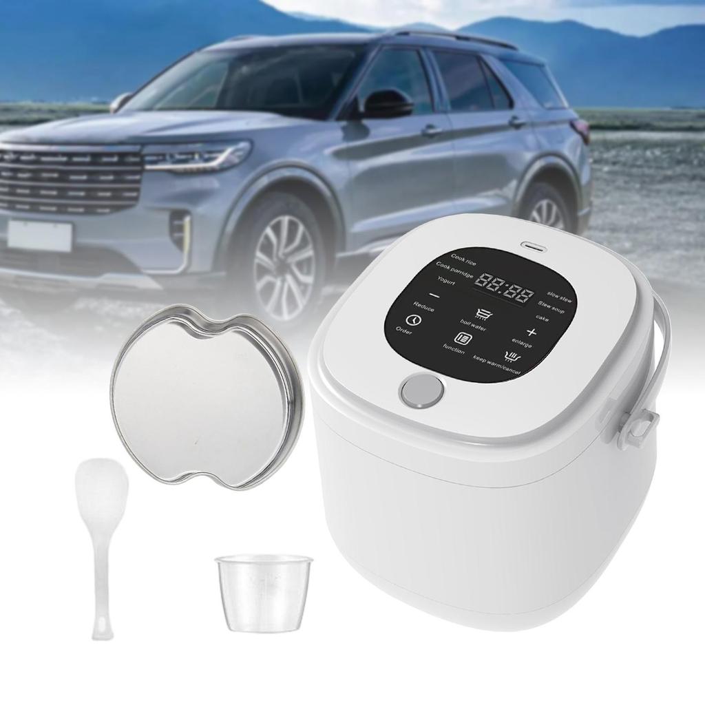 Compact 2L Electric Rice Cooker with Heating