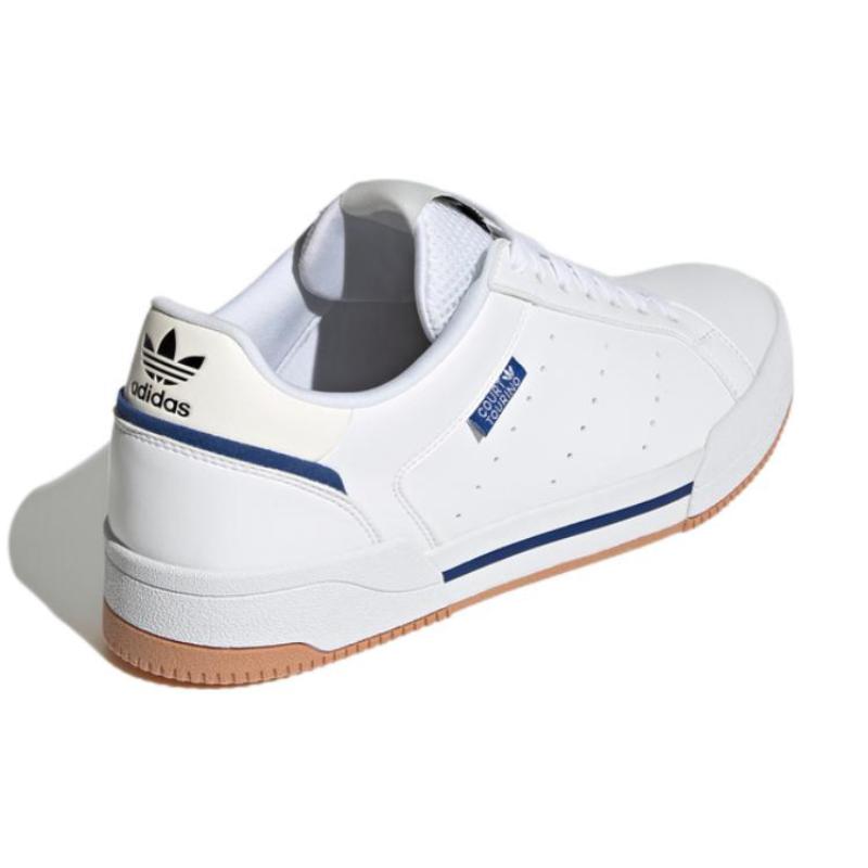 Adidas Originals Court Tourino Anti Slip Wear Resistant Low Top Skateboard Shoes Unisex White Sneakers GX4379