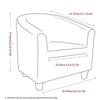 Polar Fleece Elastic Tub Armchair Sofa Cover Protector Polyester Single Seat Club Couch Slipcover Home Decor Chair Covers