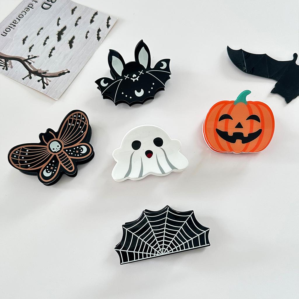 Cute Halloween funny hair accessories |  Cartoon Animal Ponytail Holder with Playful Moon & Star Design | Perfect for Halloween
