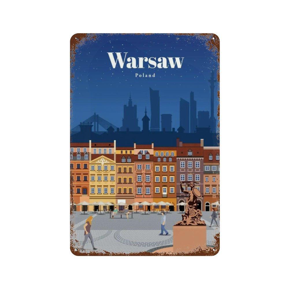 Amsterdam London Iceland Bali Travel Poster Metal  Sign Plaque Retro Plates For Club Man Cave Bar Hotel Cafe Wall Decor