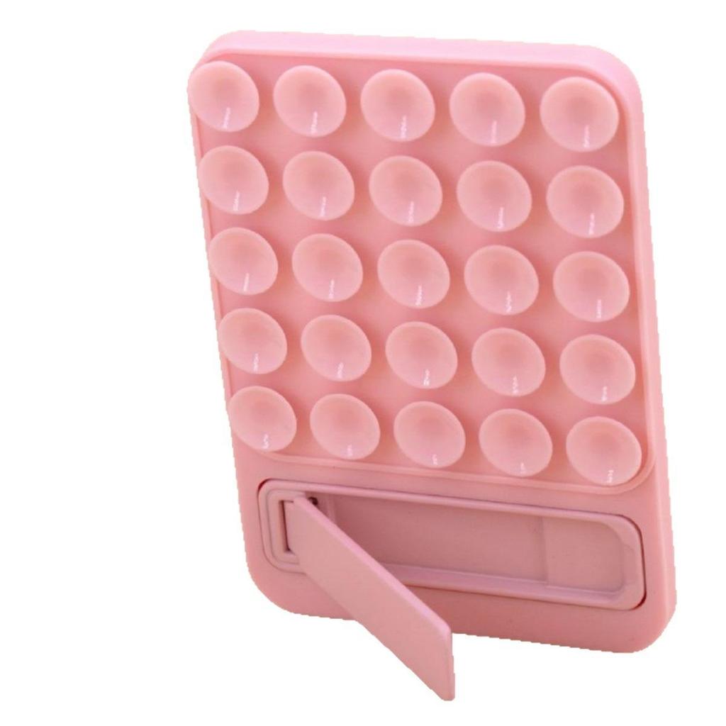 Silicone Suction Cup Phone Stand & Holder - Universal Folding Back Sticker.