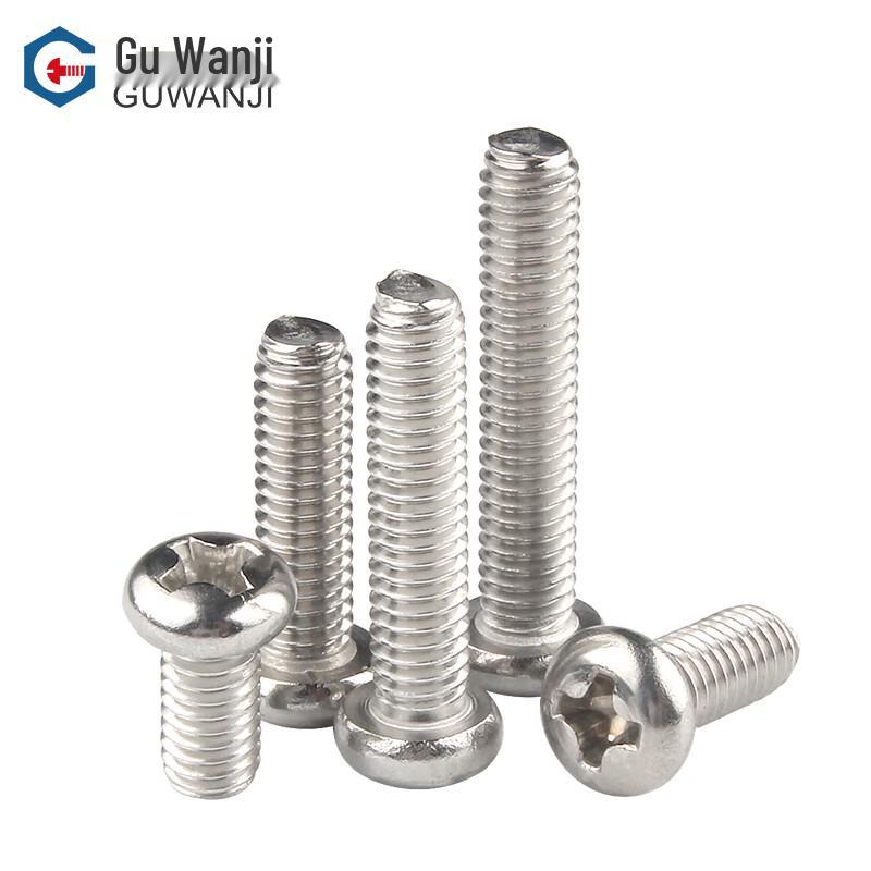 Guwanji 304 Stainless Steel Phillips Pan Head Machine Screws