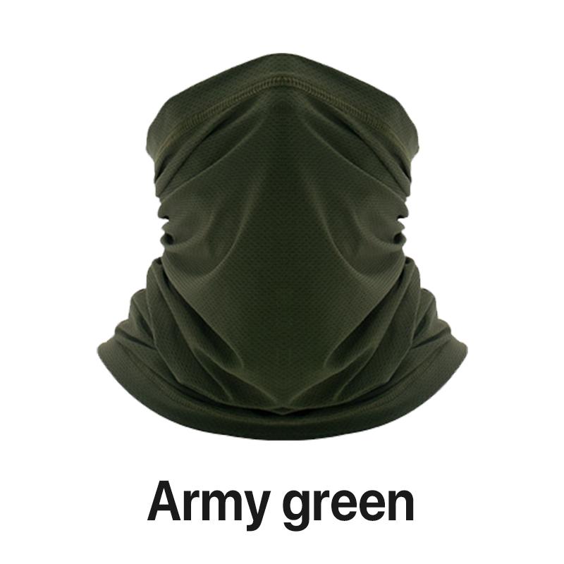 Multifunctional Solid Color Face Neck Gaiter Cooling Scarf Headwear Breathable Face Cover Bandana Sun Protection For Cycling Running