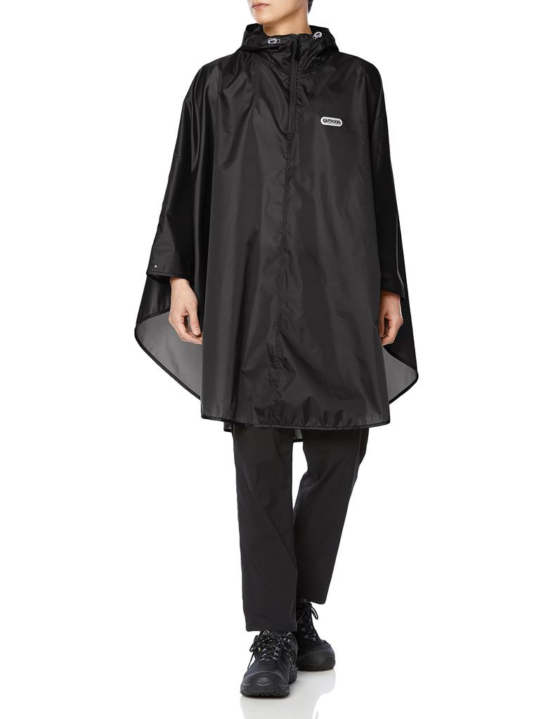 Outdoor Products Rain Poncho, Size L, Black