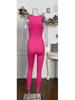 European & American Style Nylon Yoga Fitness Jumpsuit - Women's Sport Training Outfit