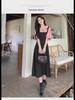 Trendy Doll Collar Lace Slim Dress - Summer French Tea Break