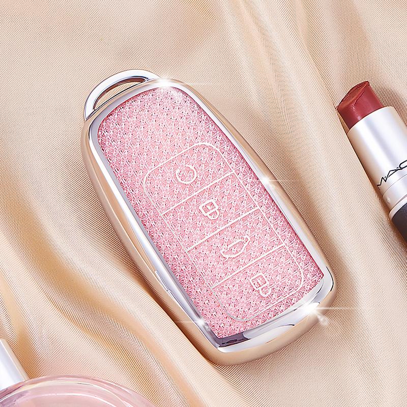 

Luxury Diamond Pattern Tpu For Chery Jaecoo J7 J8 7 Tiggo 8Plus 8 5 Plus 7Pro Max Omoda 5 C5 Arrizo Car Key Case Cover Fob Bag