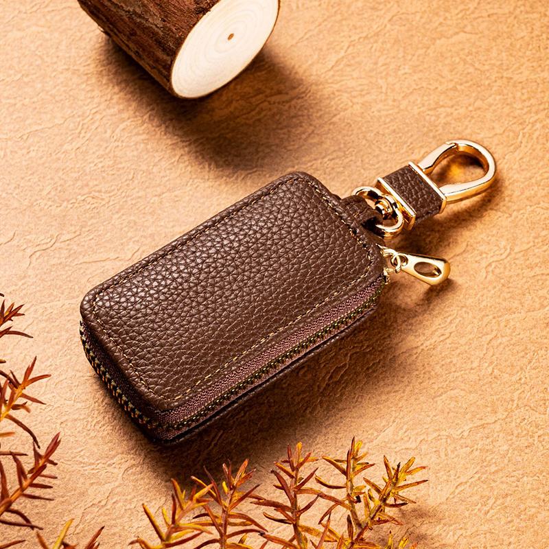 Pu Schlüsseltasche Reißverschluss Schlüsselhalter Organizer Autoschlüssel Tasche Geldbörse Schlüsselbund Einfache Schlüsseletui Tasche Männer Frauen Autoschlüssel Schutzabdeckung