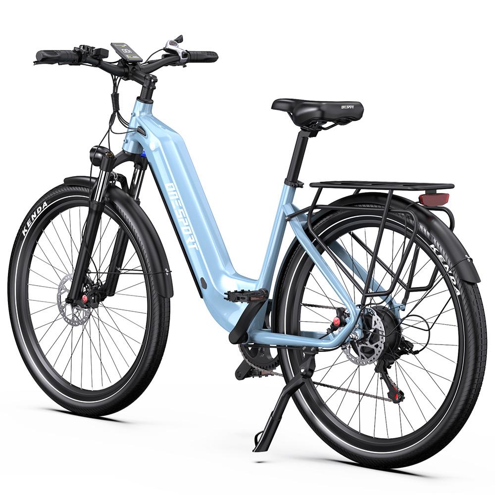 Elektrofahrrad ONESPORT WT05 250W Motor 18,2AH Stadtrad für Pendler Höchstgeschwindigkeit 25 km/h Hydraulische Bremsen Maximale Reichweite 120 km 27,5"x2,25" Reifen