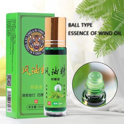 Roll-On Cooling Oil Menthol Eucalyptus Camphor Blend Portable Pain Relief Stick Insect Bite Soothing Travel Essential