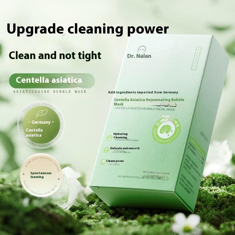 Masque à bulles Centella Astella pour points noirs, acné, rétrécissement des pores, nettoyage du film de boue