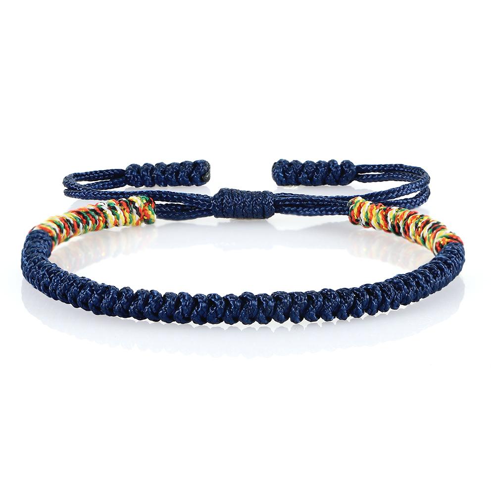A Handmade Tibetan Buddhist Bracelet, Lucky Bracelet, Woven Black and Red String Bracelet for Men and Women, Couple Jewelry Gift