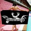 B-Browning Logo Microfiber Printed Beach Towel Mountain Climbing Yoga Beach Swimming Running Absorbent Soft Towel