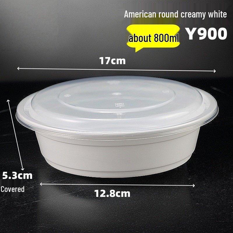 Disposable Round Takeout Meal Boxes with Lids