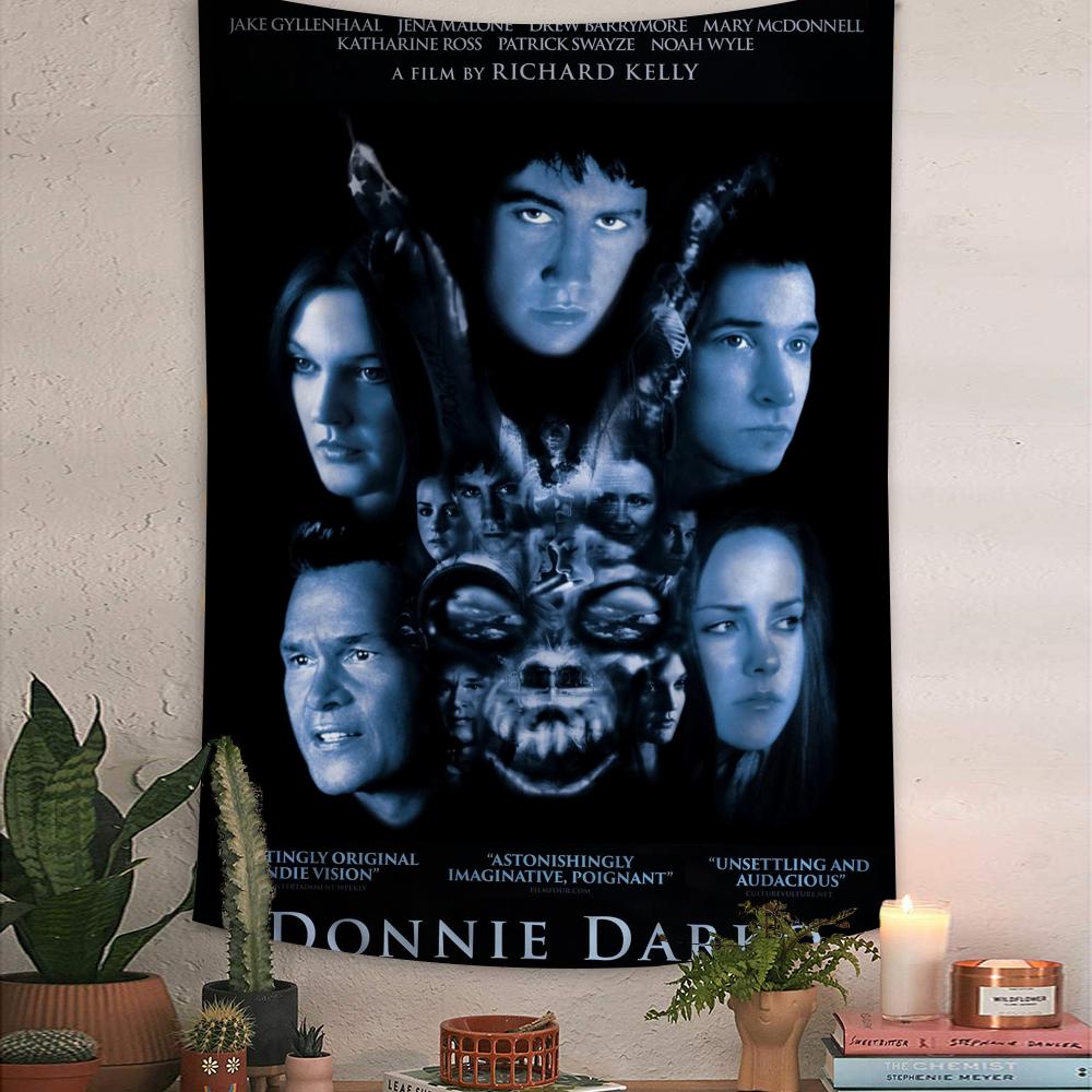 Donnie Darko Movie Colorful Tapestry Wall Hanging Bohemian Wall Tapestries Mandala Wall Hanging Sheets 74x94cm(29x37in)